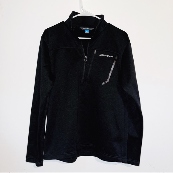 Eddie Bauer Black Quarter Zip Pullover